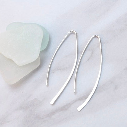 Small Marquise Threader Earrings | 14k Gold Filled or Sterling Silver –  Hooks and Luxe